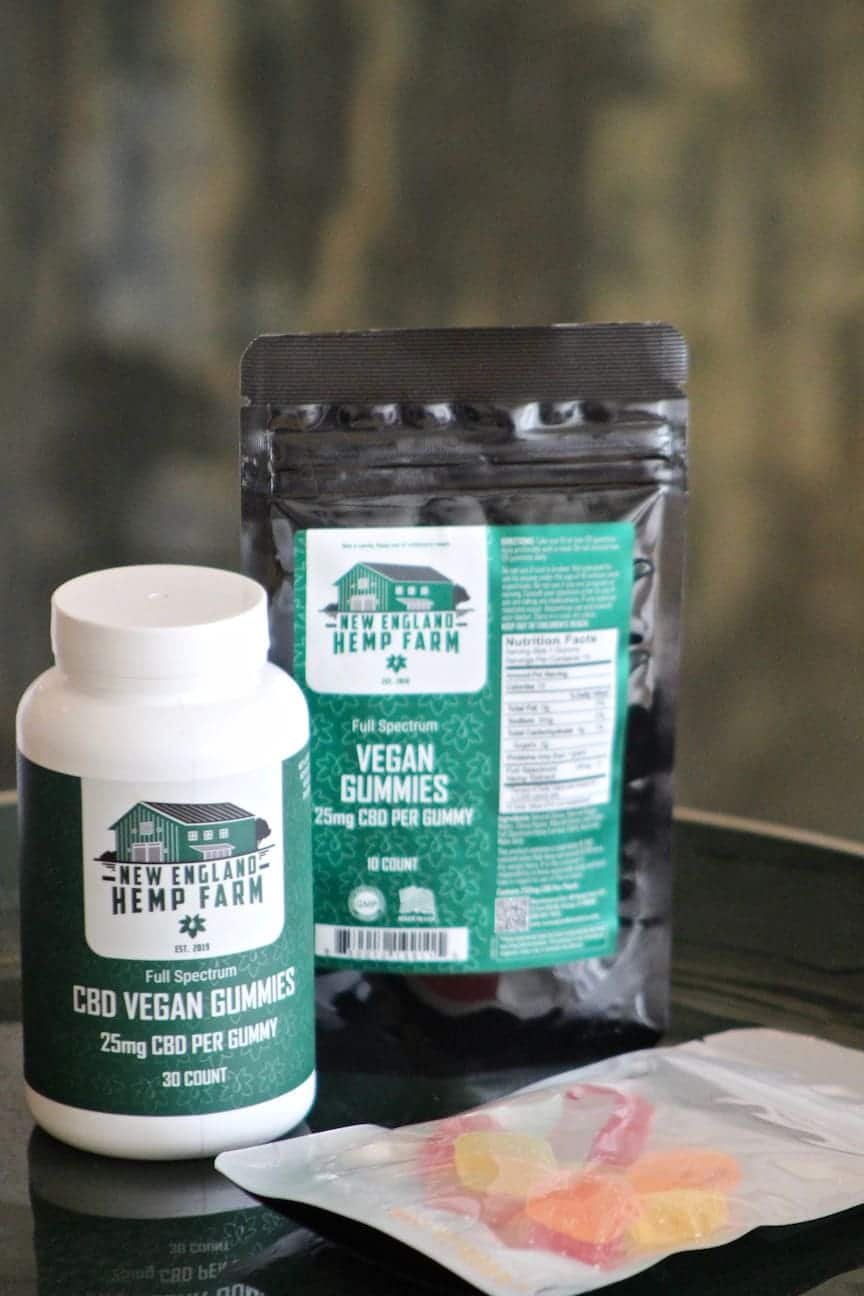 New England Hemp Vegan Gummies 30 count and 10 count