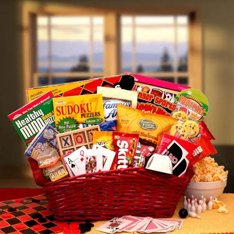 Clickhere2shop Fun & Games Gift Basket.